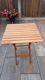Houten Bistrotafel Vierkant Inklapbaar, Huis en Inrichting, Tafels | Eettafels, Ophalen, Bistro, Gebruikt, 50 tot 100 cm