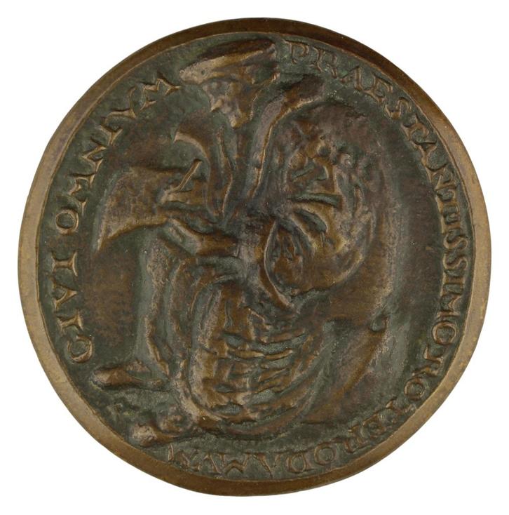 PENNING 1969 Ruth Brouwer : Desiderius Erasmus, Postzegels en Munten, Penningen en Medailles, Brons, Nederland, Verzenden