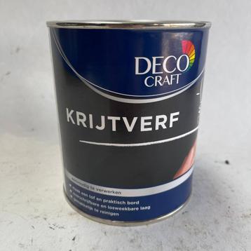 Decocraft Krijtverf Binnen Zwart 750ml beschikbaar voor biedingen