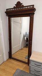 Grote spiegel met hardhouten frame – 1x2 meter, Ophalen, Rechthoekig