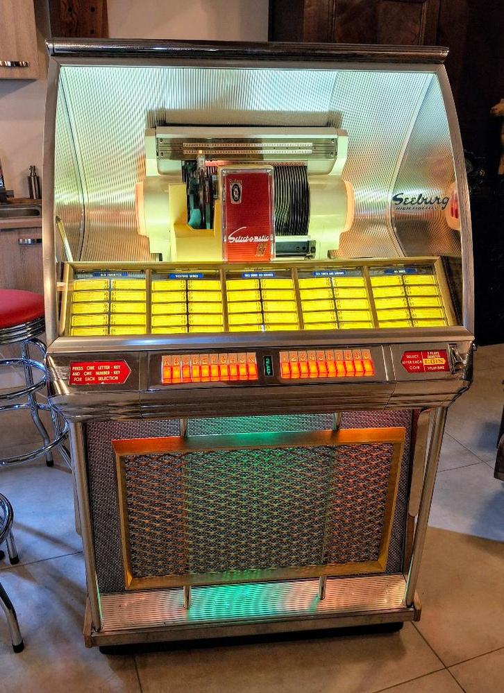 Jukebox seeburg 100 J., Verzamelen, Automaten | Jukeboxen, Gebruikt, Seeburg, 1950 tot 1960, Ophalen