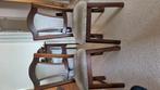 2 mooie eiken eetkamerstoelen, Huis en Inrichting, Stoelen, Ophalen, Gebruikt, Bruin