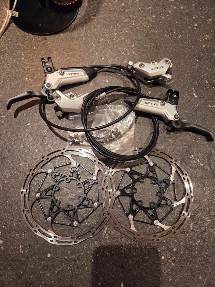 SRAM motive Ultimate Stealth Remset met 160mm CLX Schijven, Fietsen en Brommers, Fietsonderdelen, Zo goed als nieuw, Mountainbike