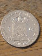 Nederland gulden 1845, Postzegels en Munten, Munten | Nederland, Ophalen of Verzenden, 1 gulden, Zilver