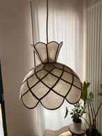 Vintage brocante Capiz schelpen hanglamp, Ophalen of Verzenden, Zo goed als nieuw, Minder dan 50 cm