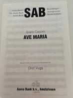 bladmuziek te koop Ave Maria van Caccini, Zang, Klassiek, Nieuw, Ophalen of Verzenden