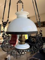 Prachtige originele antieke hanglamp paardenhoofden details, Ophalen
