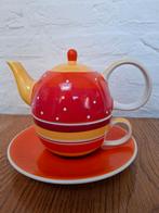 Theepotje met kopje en schoteltje (setje), Ophalen of Verzenden, Zo goed als nieuw, Overige stijlen, Kop(pen) en/of Schotel(s)