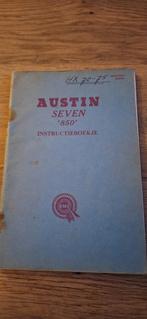 Instructieboek "Mini" Austin seven 850, Ophalen of Verzenden