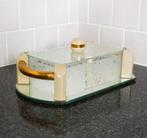 Art-Deco glazen sieradendoos of koektrommel, Ophalen of Verzenden