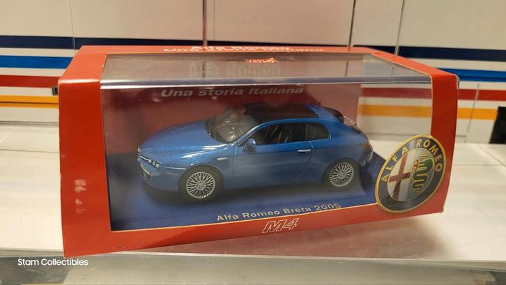 M4 Alfa Romeo Brera Blue - 2006, Hobby en Vrije tijd, Modelauto's | 1:43, Zo goed als nieuw, Auto, Overige merken, Ophalen of Verzenden