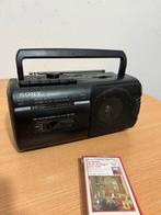 Vintage Radio Cassette Recorder Sony CFM-10, Ophalen of Verzenden, Radio