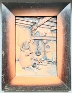 Inlegwerk in reliëf schilderij J.H THIAM, Antiek en Kunst, Ophalen of Verzenden