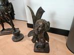 Bronzen sculpture vrouwenhoofd A Delgado, Ophalen, Brons