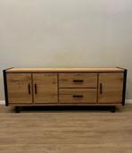 Eiken dressoir Brooklyn 240cm Happy At Home €999,-!, Nieuw, Ophalen of Verzenden, Minder dan 100 cm, Metaal