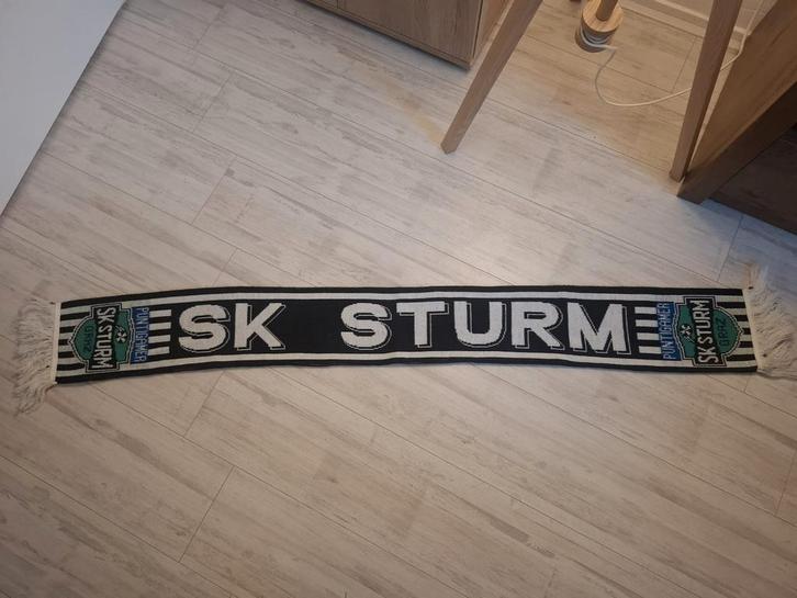 SK Sturm Graz Sjaal, Verzamelen, Sportartikelen en Voetbal, Zo goed als nieuw, Vaantje of Sjaal, Ophalen of Verzenden