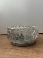 Hustadt Leuten glazen plafonnière jaren 60, Ophalen of Verzenden, Zo goed als nieuw, Glas
