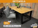 Eettafels | Outlet | Voorraad | Direct meenemen | Afgeprijsd, Nieuw, Rechthoekig, Ophalen of Verzenden, Vijf personen of meer