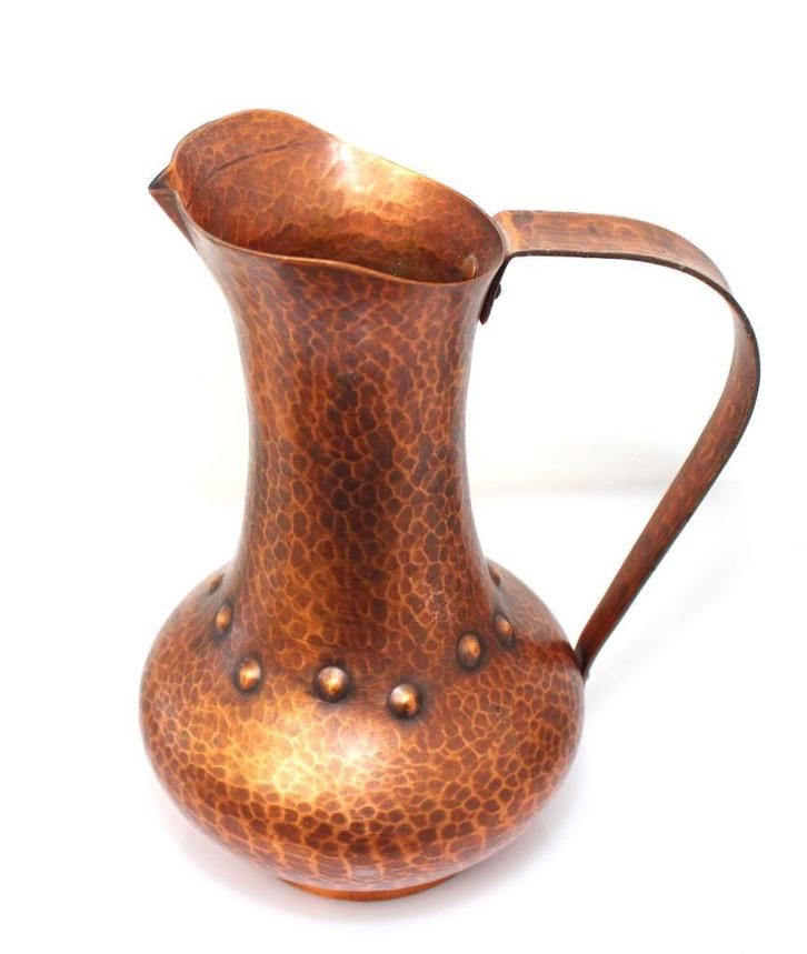 Prachtige Arts & Crafts Stijl Koperen Kan, Antiek en Kunst, Antiek | Koper en Brons, Koper, Verzenden