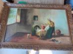 OLIEVERFSCHILDERIJ-JUTIS-OP DOEK, FRAAIE UITVOERING, 100X60, Antiek en Kunst, Kunst | Schilderijen | Klassiek, Ophalen