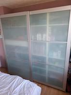 Ikea Pax schuifdeuren melkglas 200 x 201, Huis en Inrichting, Kasten | Kledingkasten, Ophalen, Gebruikt, Minder dan 25 cm, 200 cm of meer