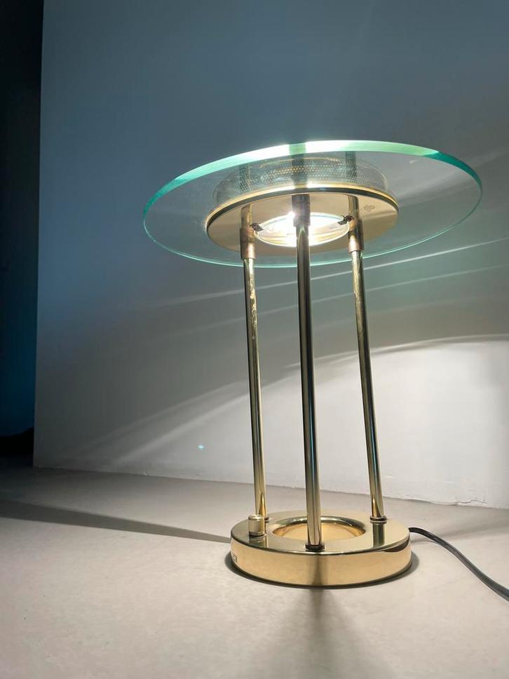 Saturnus Lamp Robert Sonneman SMC, Huis en Inrichting, Lampen | Tafellampen, Gebruikt, Minder dan 50 cm, Glas, Ophalen
