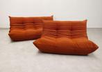 Ligne Roset Togo set - 2 and 3 zit - burnt orange, Driepersoons, Ophalen of Verzenden, Zo goed als nieuw, Rechte bank