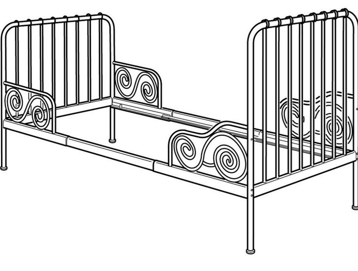 2x Ikea Meegroeibed incl. Matras, Kinderen en Baby's, Kinderkamer | Bedden, Gebruikt, Minder dan 140 cm, 70 tot 85 cm, Lattenbodem