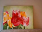 Tulpen Schilderij Olieverf op Canvas, Ophalen of Verzenden