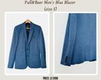 Pull&Bear Men's Blue Blazer (size S), Ophalen of Verzenden, Zo goed als nieuw, Blauw