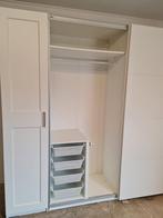 PAX Wit kledingkast 250cm. Veel lades. Leveren/Monteren mgl, Wit pax kledingkast veel lades, 200 cm of meer, Ikea, Met klep(pen)