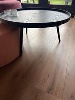 Ronde Zwarte Salontafel Woods, Gebruikt, Rond, Minder dan 50 cm, Overige houtsoorten