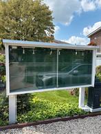 Buiten vitrinekast/displaykast met verlichting, Doe-het-zelf en Verbouw, Ophalen, Zo goed als nieuw, 75 tot 150 cm, Raamkozijn