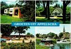 Ansichtkaart Appelscha, camping, recreatie, kerk, Ophalen of Verzenden, 1960 tot 1980, Gelopen, Friesland
