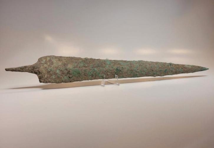 Oude Griekse Bronzen Dolk - Museumstuk, Antiek en Kunst, Antiek | Koper en Brons, Ophalen