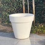 Elho Pure Round 80cm linnen wit, Ophalen, Kunststof, Gebruikt, Minder dan 30 cm