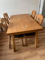 Eethoek, uitschuifbaar, moet weg, Huis en Inrichting, Tafels | Eettafels, Ophalen, Gebruikt, Rechthoekig, 50 tot 100 cm