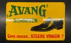 Emaille  Reclamebord Avang Schoenen, Verzamelen, Merken en Reclamevoorwerpen, Ophalen of Verzenden, Gebruikt, Reclamebord