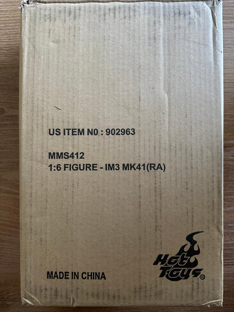 Hot Toys 1/6 MMS412 Iron Man 3 Mark XLI 41 Bones Retro, Ophalen of Verzenden, Zo goed als nieuw, Actiefiguur of Pop