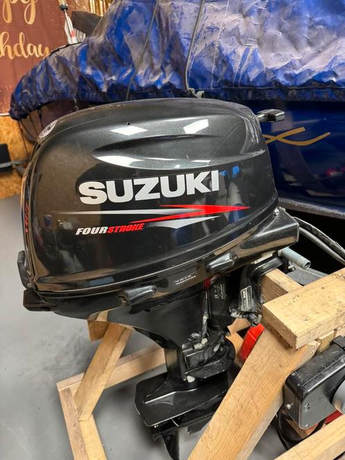 Suzuki Buitenboordmotor 15 pk 4 takt kortstaart, Watersport en Boten, Buiten- en Binnenboordmotoren, Zo goed als nieuw, Benzine