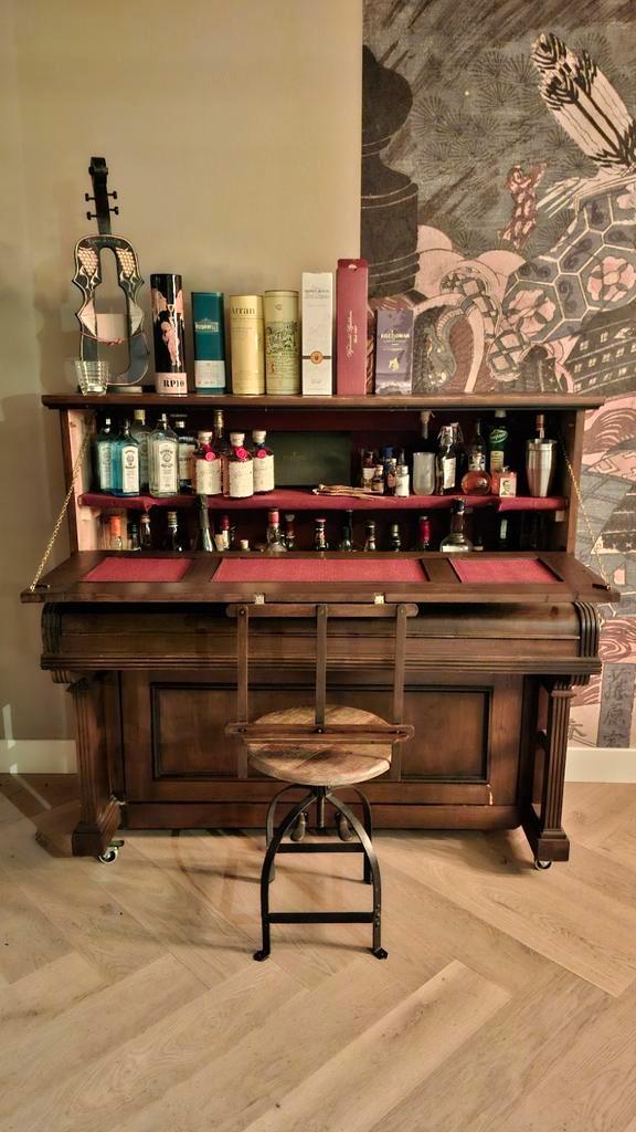 Unieke Piano Bar - Drankorgel, Huis en Inrichting, Kasten | Buffetkasten, Ophalen