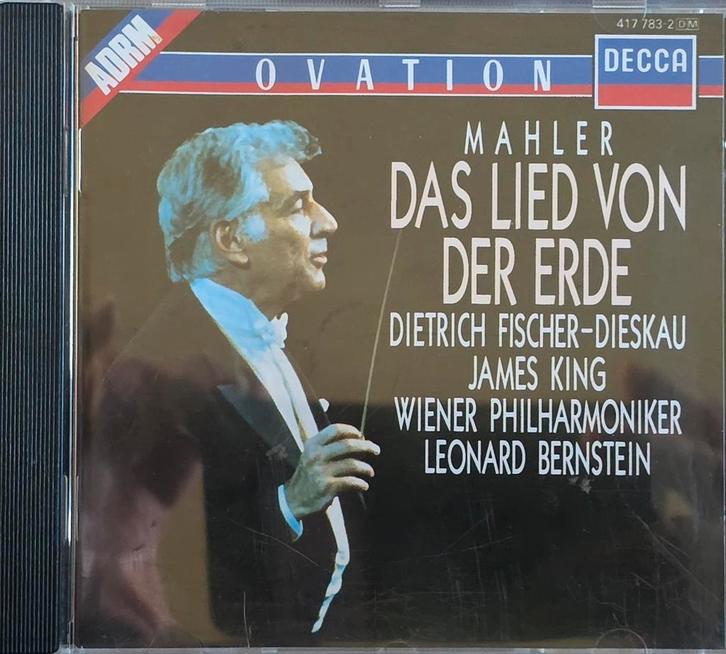Mahler - Das Lied von der Erde - Bernstein - CD, Cd's en Dvd's, Cd's | Klassiek, Zo goed als nieuw, Orkest of Ballet, Romantiek