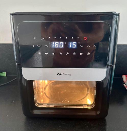 Magnani Airfryer 12L - Heteluchtfriteuse - 1800W - 40-220C, Witgoed en Apparatuur, Airfryers, Zo goed als nieuw, Airfryer, Minder dan 750 gram