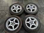 Set Saab 15" velgen met Michelin all season banden, Ophalen, Gebruikt, 15 inch, Banden en Velgen