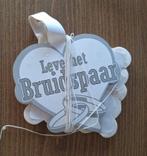 Slinger Leve het bruidspaar - wit - lengte 4 meter, Ophalen of Verzenden, Versiering, Geboorte of Huwelijk