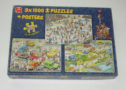 Jan van Haasteren - 3x1000 stuks, Hobby en Vrije tijd, Denksport en Puzzels, Legpuzzel, 500 t/m 1500 stukjes, Ophalen of Verzenden