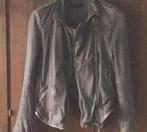 Muubaa taupe leren jack jas S, Kleding | Dames, Jassen | Zomer, Gedragen, Ophalen of Verzenden, Maat 36 (S)