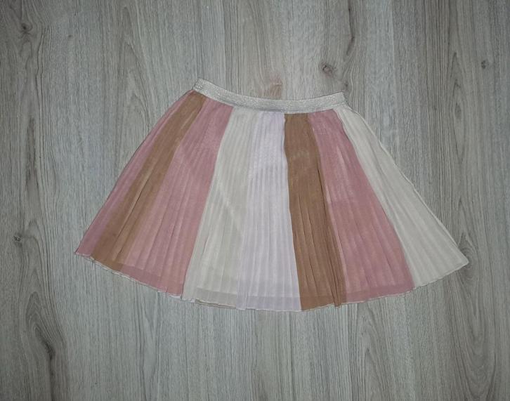 Blue Queen plooirok crêpe look pastelkleuren maat 152, Kinderen en Baby's, Kinderkleding | Maat 152, Zo goed als nieuw, Meisje