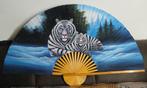 Waaier XXL tijgers wit gratis bezorging, Huis en Inrichting, Verzenden, Zo goed als nieuw