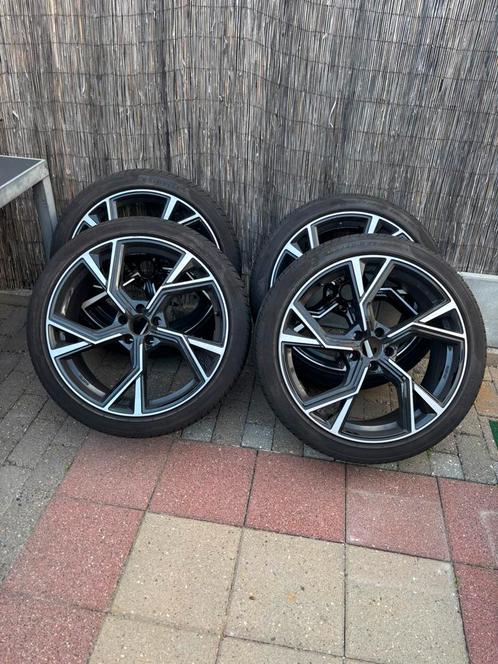 Audi Velgen 21 inch 255/40/21 Met Zomerbanden Pirelli, Auto-onderdelen, Banden en Velgen, Banden en Velgen, Zomerbanden, 21 inch